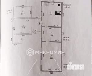 Дом 75м², 1-этажный, участок 3 сот.