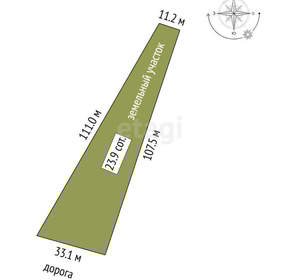 Дом 222м², 2-этажный, участок 1 сот.