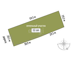 Дом 57м², 2-этажный, участок 10 сот.