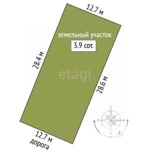 Дом 18м&sup2;, 1-этажный, участок 4 сот.  