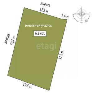 Дом 20м&sup2;, 1-этажный, участок 6 сот.  