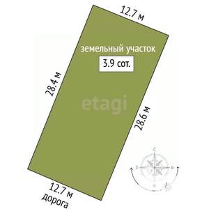 Дача 18м², 1-этажный, участок 393 сот.  