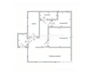 Дом 78м&sup2;, 1-этажный, участок 3 сот.  