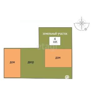 Дом 120м², 3-этажный, участок 4 сот.  