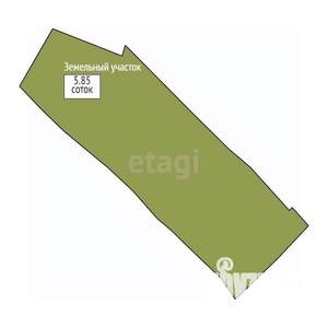 Дом 48м&sup2;, 1-этажный, участок 6 сот.  