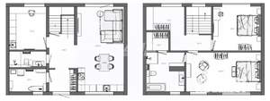Дом 150м², 2-этажный, участок 6 сот.  