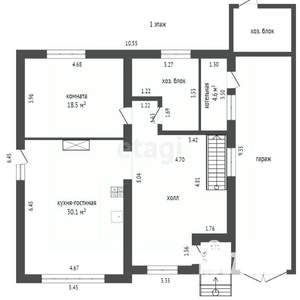 Дом 240м², 2-этажный, участок 8 сот.  
