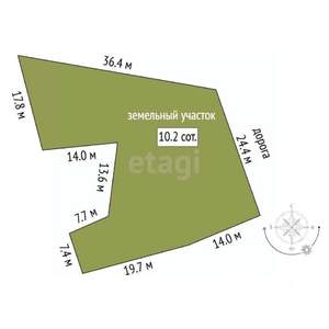 Дом 112м², 2-этажный, участок 10 сот.  