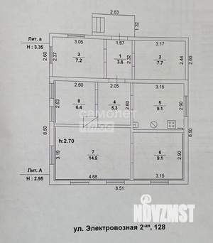 Дом 63м², 1-этажный, участок 6 сот.  