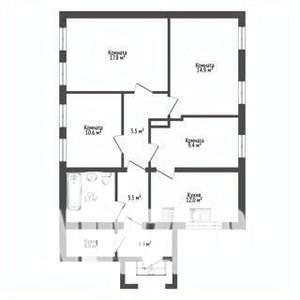 Дом 95м&sup2;, 1-этажный, участок 11 сот.  