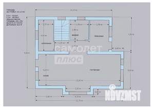 Коттедж 175м², 2-этажный, участок 9 сот.  