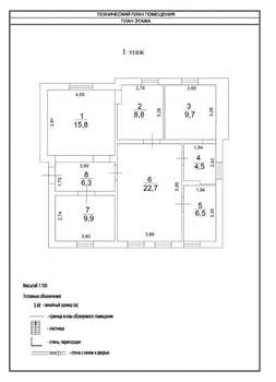 Дом 88м&sup2;, 1-этажный, участок 5 сот.  