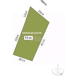 Дом 87м&sup2;, 1-этажный, участок 9 сот.  