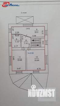 Коттедж 303м&sup2;, 3-этажный, участок 12 сот.  