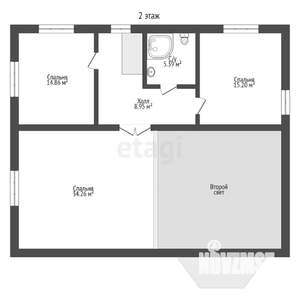 Дом 301м², 2-этажный, участок 6 сот.  