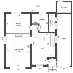 Дом 240м², 2-этажный, участок 8 сот.  