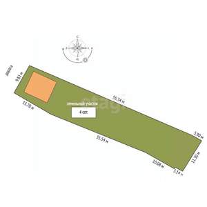 Дача 20м², 1-этажный, участок 4 сот.  