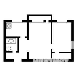 2-к квартира, на длительный срок, 41м2, 4/5 этаж