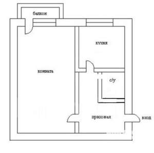1-к квартира, на длительный срок, 36м2, 1/6 этаж