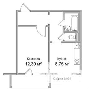 1-к квартира, на длительный срок, 32м2, 9/10 этаж