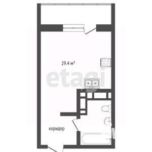 1-к квартира, на длительный срок, 33м2, 14/19 этаж