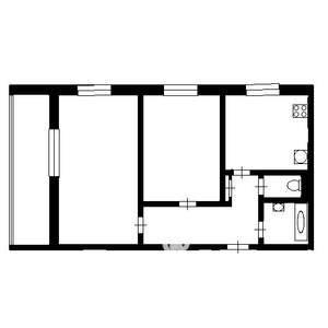 2-к квартира, на длительный срок, 55м2, 2/9 этаж
