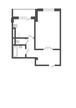 1-к квартира, на длительный срок, 45м2, 9/17 этаж
