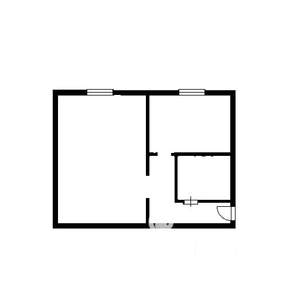 1-к квартира, на длительный срок, 33м2, 4/5 этаж