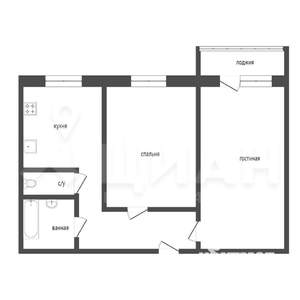 2-к квартира, на длительный срок, 51м2, 4/10 этаж