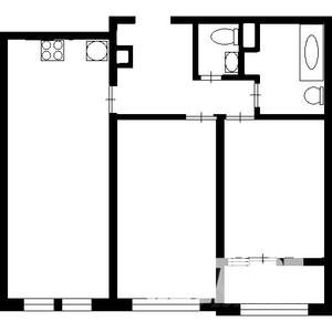 1-к квартира, на длительный срок, 43м2, 20/21 этаж