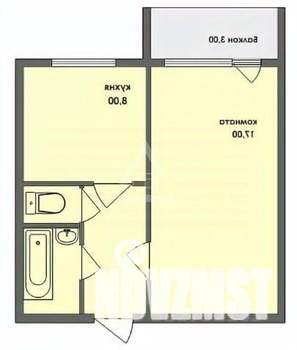 1-к квартира, на длительный срок, 35м2, 6/9 этаж