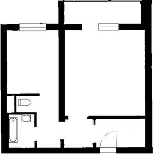 1-к квартира, на длительный срок, 32м2, 2/10 этаж
