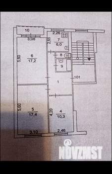 2-к квартира, на длительный срок, 65м2, 2/5 этаж
