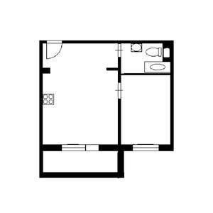 2-к квартира, на длительный срок, 40м2, 6/11 этаж