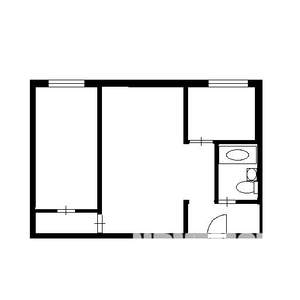 2-к квартира, на длительный срок, 46м2, 5/5 этаж