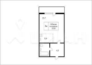 1-к квартира, на длительный срок, 36м2, 9/10 этаж