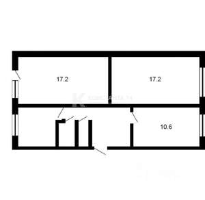 3-к квартира, на длительный срок, 59м2, 5/5 этаж