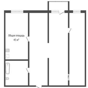 2-к квартира, на длительный срок, 47м2, 8/9 этаж