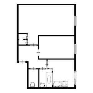 2-к квартира, на длительный срок, 40м2, 4/5 этаж