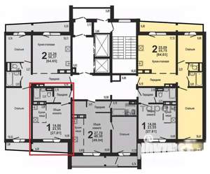 Студия квартира, на длительный срок, 26м2, 14/18 этаж