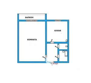 1-к квартира, на длительный срок, 34м2, 5/10 этаж