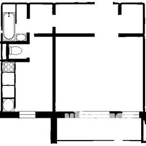 1-к квартира, на длительный срок, 41м2, 4/10 этаж