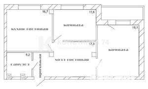 2-к квартира, на длительный срок, 70м2, 2/21 этаж
