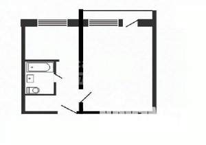 1-к квартира, на длительный срок, 32м2, 2/5 этаж