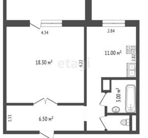 1-к квартира, на длительный срок, 40м2, 1/11 этаж