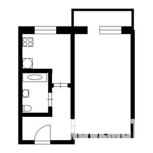 1-к квартира, на длительный срок, 30м2, 5/5 этаж