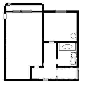 1-к квартира, на длительный срок, 30м2, 2/9 этаж