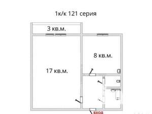 1-к квартира, на длительный срок, 34м2, 7/10 этаж
