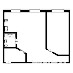 2-к квартира, на длительный срок, 57м2, 2/5 этаж