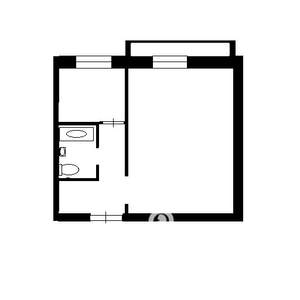 1-к квартира, на длительный срок, 33м2, 2/10 этаж
